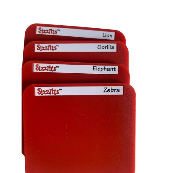 Sizzix Sizzlits Zoo Die Set of 4 - Picture 1 of 12